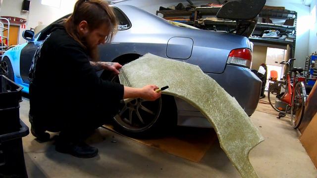 Widebody FIberglass Fender Build under 10 Minutes (full Process in timelapse) смотреть онлайн