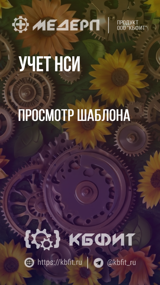 КБФИТ: МЕДЕРП. Учет НСИ: Просмотр шаблона #shorts