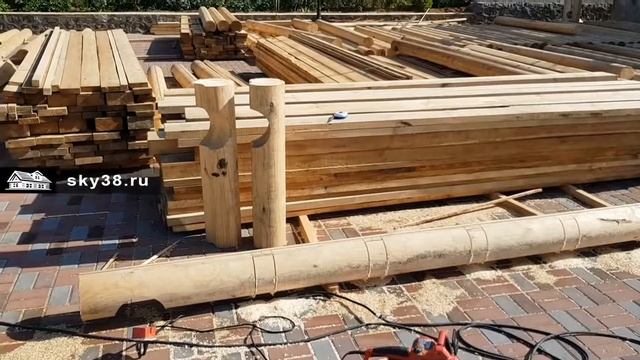 6 день стройки дома из бревна. Китай, Далянь смотреть онлайн