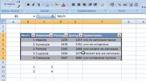 Быстрое создание Таблиц и Имен в MS Excel 2007