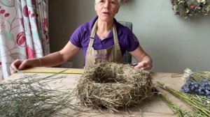 Dried flower wreath making demo Jan 2023