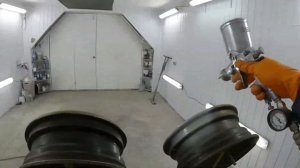 Окраска ржавых дисков после пескоструя