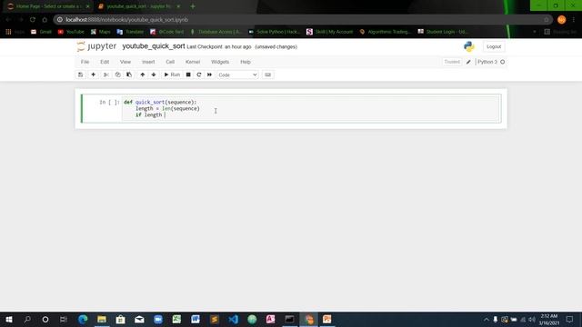 Python Quick sort algorithm