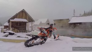 Видео про езду на мотоснегоходах