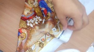 Моя вышитая икона.  Мастер- класс - как пришить стеклярус ,камни ,бисер "вприкреп".