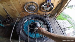 Багажник на запасное колесо мотоцикла Урал #2