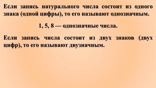 Математика 5 Обозначение натуральных чисел