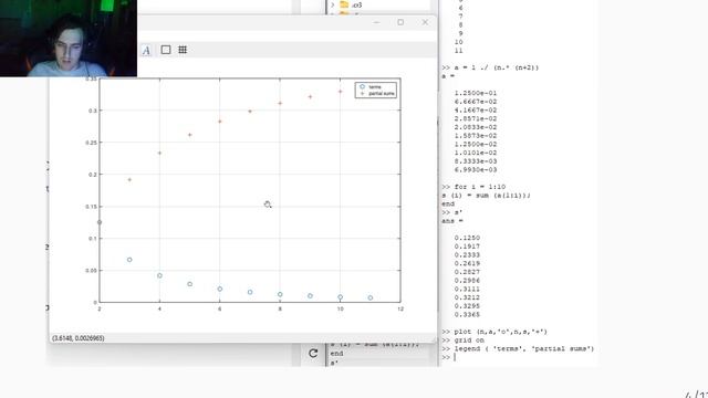 Отчёт по лабораторной работе №6. Пределы, последовательности и ряды, интегралы. смотреть онлайн