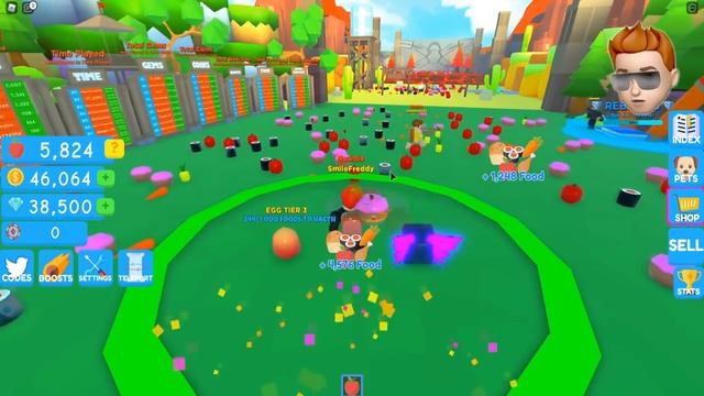 ЭВОЛЮЦИЯ ЗАСАСЫВАНИЯ ЕДЫ в Food Magnet Simulator Roblox смотреть онлайн