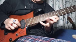 Solo from 'Die on the Cross of the Martyr' by Scott Lepage Guitar Cover 25 percent faster no bt