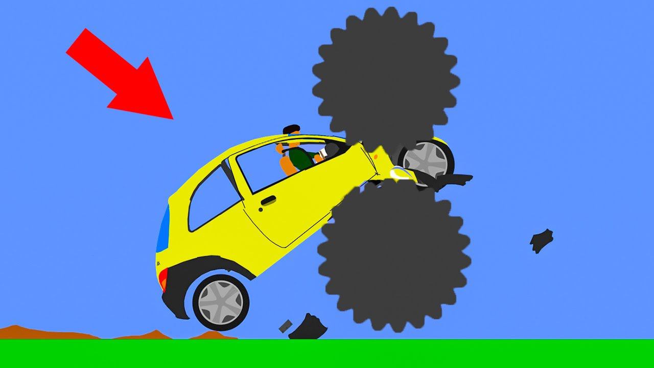 САМАЯ МОЩНАЯ АВАРИЯ! БЕЗУМНЫЙ КРАШ ТЕСТ ВЫШЕЛ ИЗ ПОД КОНТРОЛЯ! СИМУЛЯТОР РАЗРУШЕНИЯ МАШИН В Algodoo смотреть онлайн