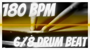 6/8 drum beat 180 bpm Rock [1]