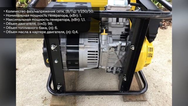 Бензиновый генератор CHAMPION GG1000 смотреть онлайн