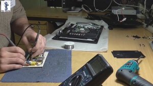 ТВ ЖК Fusion FLTV-16T9 ремонт блока питания