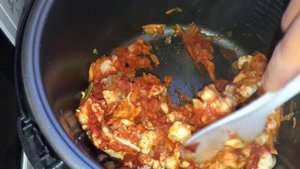 Овощное рагу с куриной грудкой в мультиварке