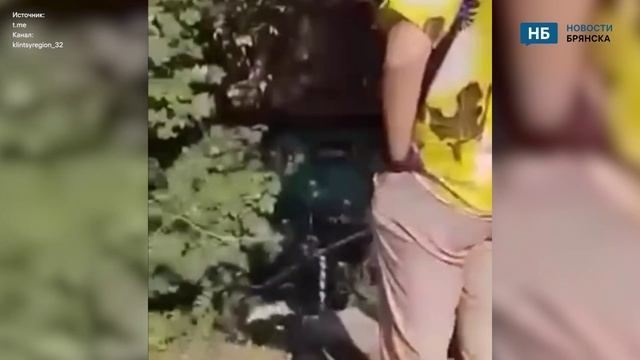 Появились кадры обломков сбитого  украинского БЛА  в Брянске