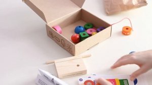 Пирамидка деревянная с карточками"Геометрическая фантазия",Краснокамская фабрика деревянной игрушки