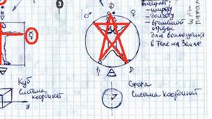 Витрувианский Человек он же Камень Алатырь обратная сторона