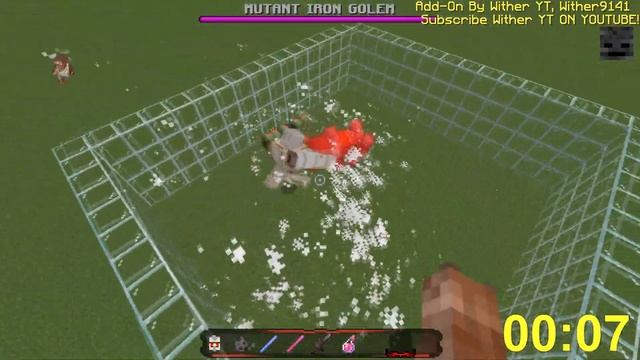 Bulky Warden vs Wither Iron Golem vs 100 Every Minecraft Mob in Minecraft x100