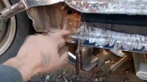 Volkswagen Transporter T4 замена левого порога