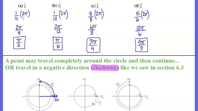 MATH 1113 6.4 Radians, Arc Length & Angular Speed смотреть онлайн