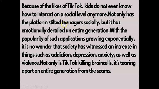 Change My Mind: Tik Tok Kills Brain Cells (Argument Paper) смотреть онлайн