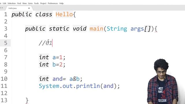 #1.6 Bitwise Operators in Java | And Or Not Xor Right Shift Left Shift |Explanation-Coding | Printl