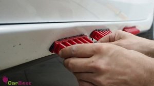 Как удалить вмятину на пороге без покраски с помощью клеевой системы? Удалили там, куда не подлезть