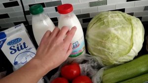 Закупка продуктов на неделю. Похудела на 1 кг. Также пустой холодильник.