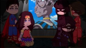 Justice League react to Beerus || Dragon ball || - Gacha React