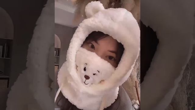 Шапка мультяшный медведь! смотреть онлайн