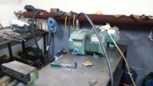 Испытание двух компрессоров Bitzer 4EC после ремонта