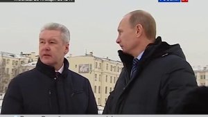 На месте гостиницы "Россия".