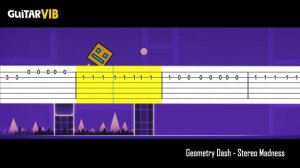 Geometry Dash - Stereo Madness (LEVEL 1)【???】|➤ GUITAR TUTORIAL