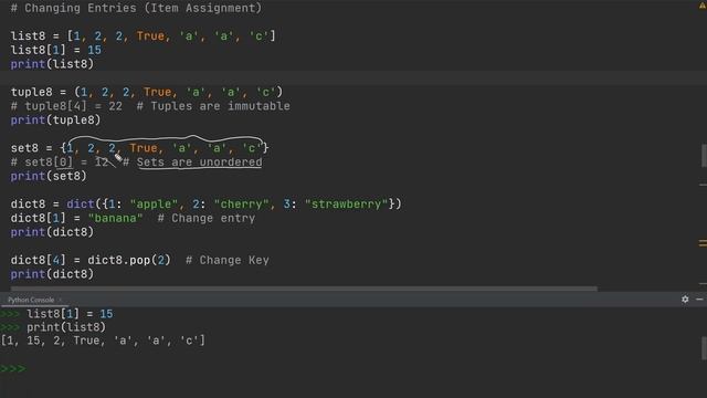 Lists, Tuples, Sets, and Dictionaries | Intermediate Python Tutorial | Updated 2023