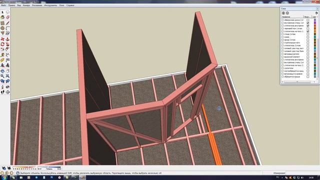 Внутренние стены каркасного дома смотреть онлайн