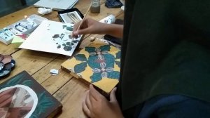 BATTLE PAINTING 10 BEST PAINTER VS 50_MOTIF BATIK KOPI TULUNGAGUNG_KEDAI KOSIM_KOMPAN 2022