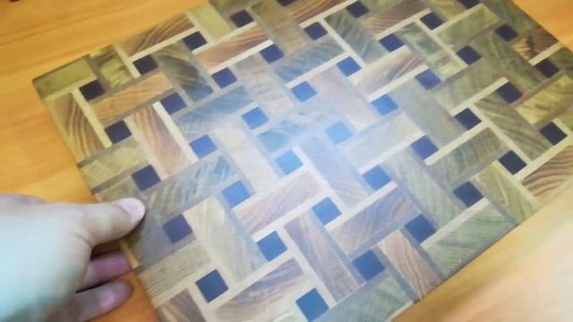 Торцевая разделочная доска, плетёнка. смотреть онлайн