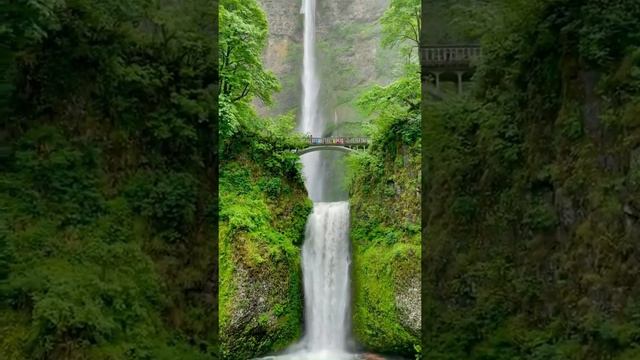 Добро пожаловать на водопад Малтнома в Орегоне, США.