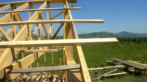 Стропильная система ФЕРМА .Шиферная кровля.