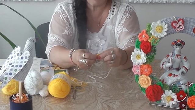 Мастер класс Ромашка связанная крючком. смотреть онлайн