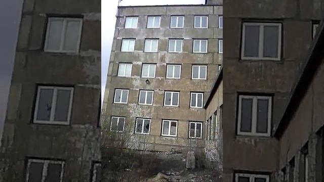 15 июня 2017 г.Заполярный.Недостроенное здание поликлиники