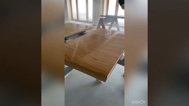 Изготовление шедевра !!!!)))) Шпон дуба для кухни. смотреть онлайн