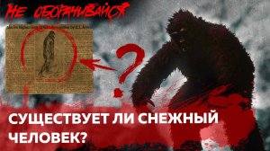 Снежный человек | Страшные истории | Мистика | НЕ ОБОРАЧИВАЙСЯ