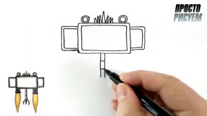 Как нарисовать голову титана ТВ МЕН 3.0