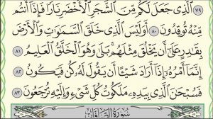 Коран. Чтение суры "Йасин" (Ясин). № 36. Аяты 78-83 (до конца) #коран #таджвид #ясин