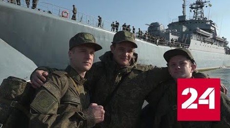 Резервисты отрабатывают навыки на полигоне морской пехоты - Россия 24