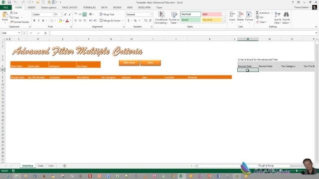 VBA Advanced Filter - Filter any Excel Database 2013