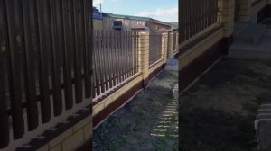 забор из кирпича/цена за работу 2023