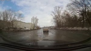 город Куйбышев Новосибирская область. дорога к центру города от молодежки